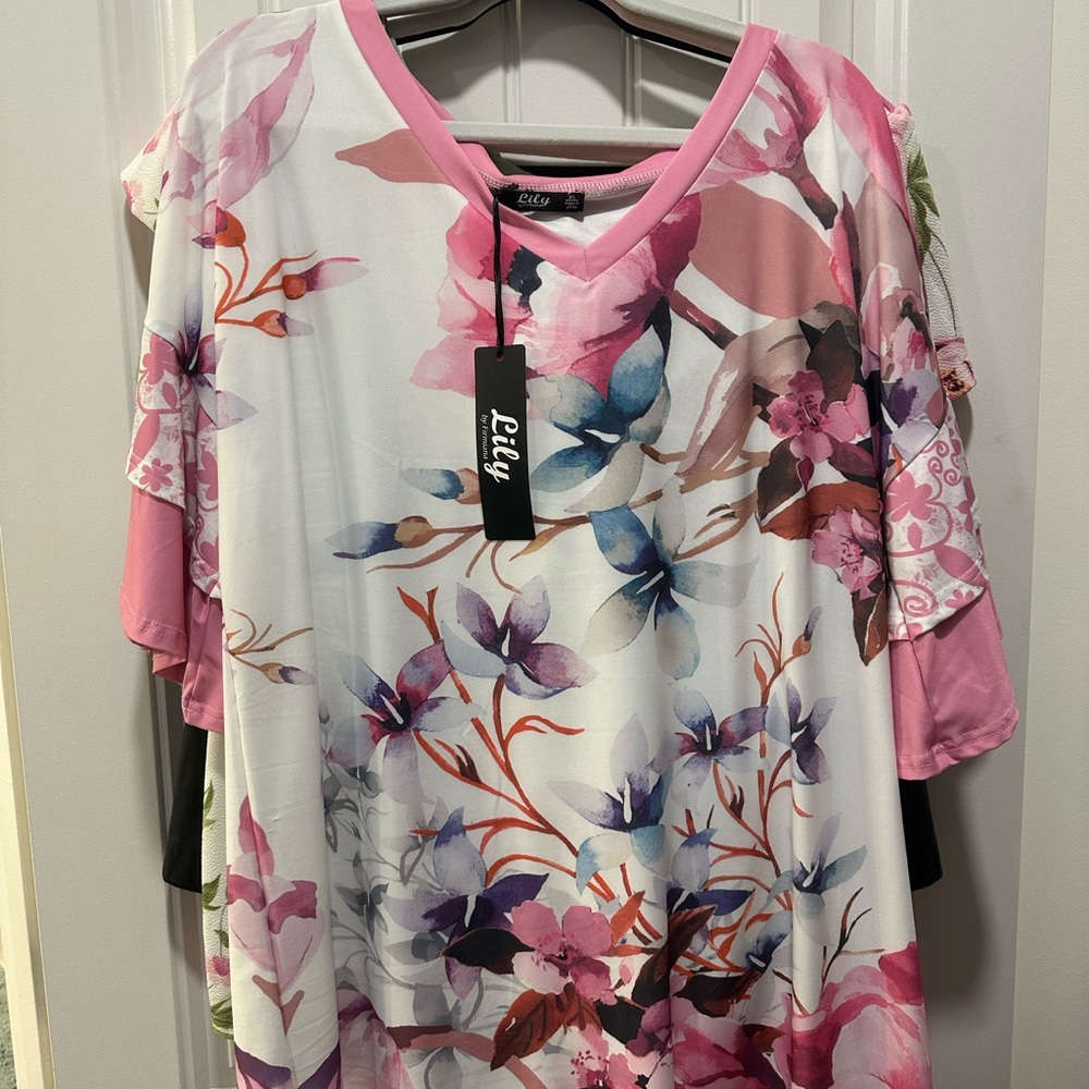 Lily XL Floral Blouse
